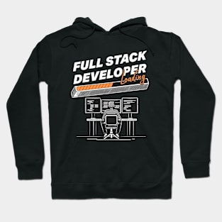 Full Stack Developer Loading Hacker Themed Hoodie